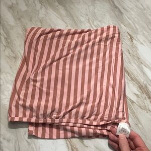 Lou Lou & Company Pink and Mauve Striped blanket